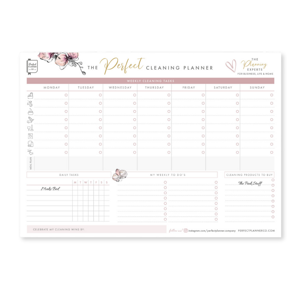Cleaning Planner Desk Pad image 0
