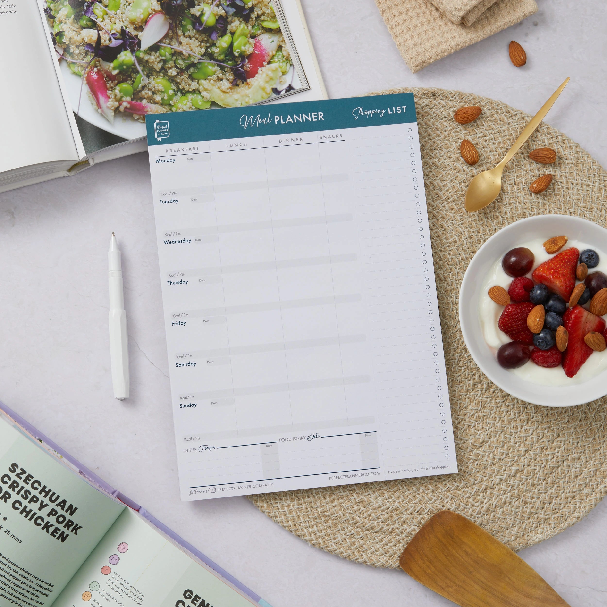 Meal Planner Magnetic Pad - Teal image 2