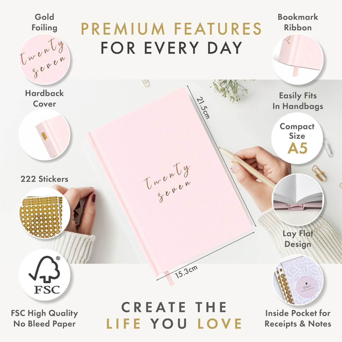 2027 Productivity Planner - SERENITY