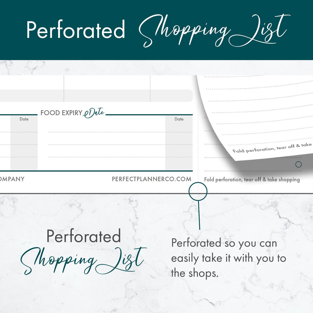 Meal Planner Magnetic Pad - Teal image 4