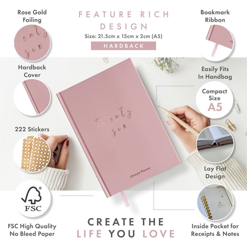 2026 Productivity & Lifestyle Planner - Dusky image 4