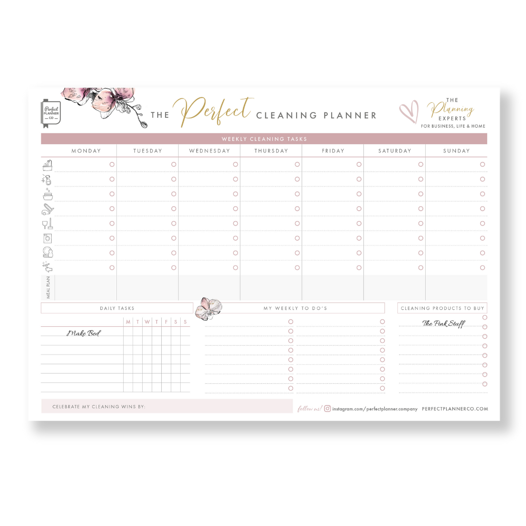 Cleaning Planner Desk Pad image 1