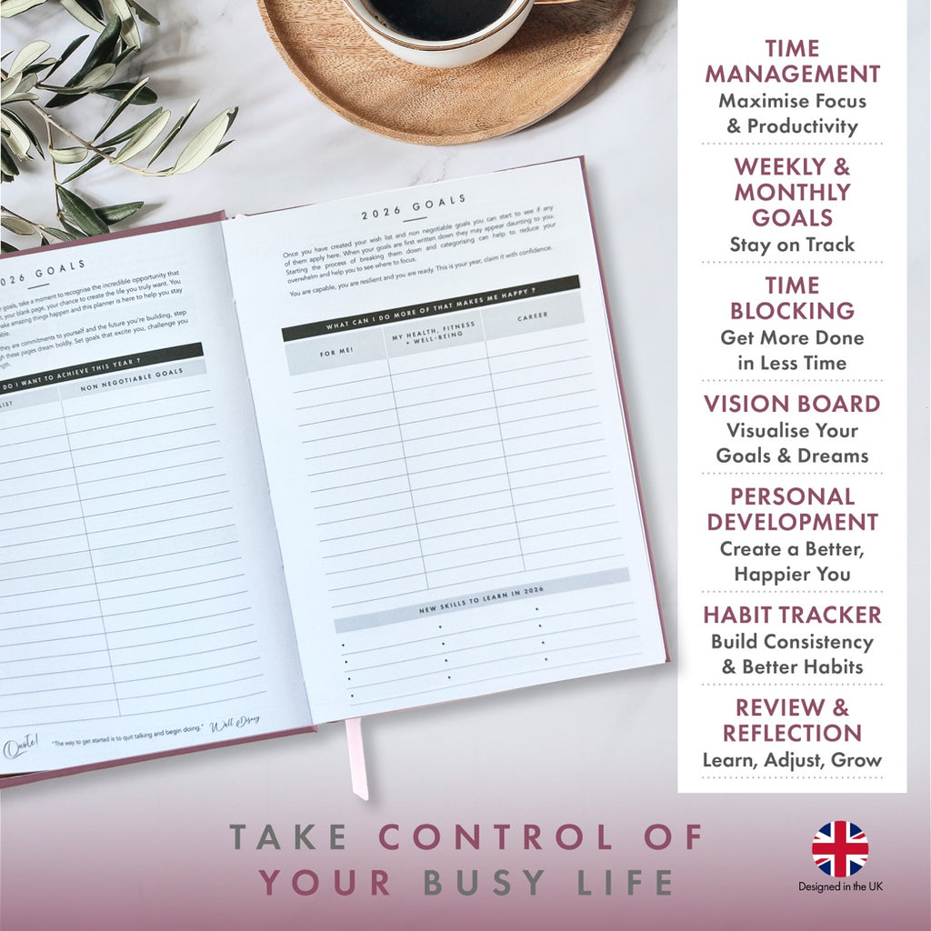 2026 Productivity & Lifestyle Planner - Mauve - SOLD OUT image 3