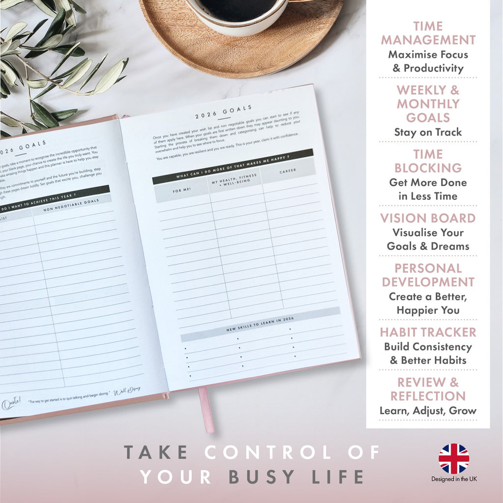 2026 Productivity & Lifestyle Planner - Dusky image 3