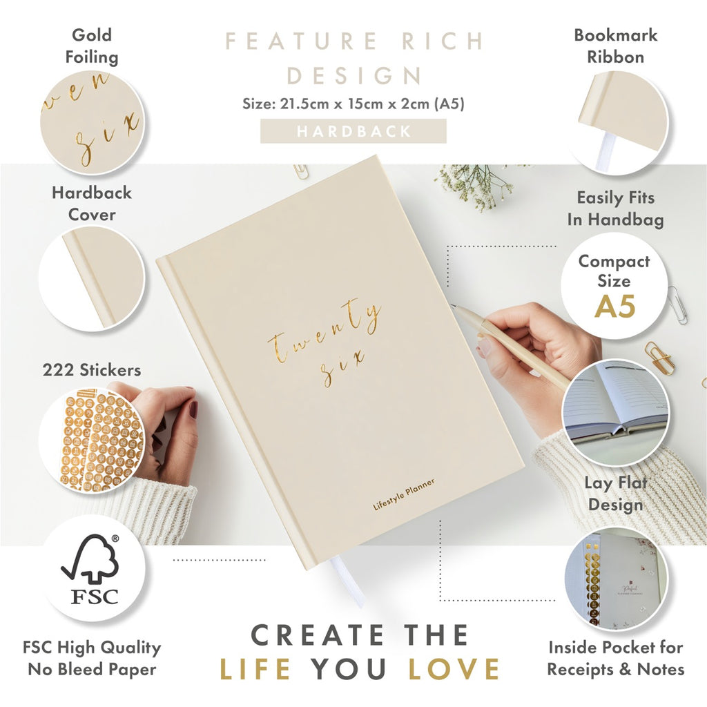 2026 Productivity & Lifestyle Planner - Stone image 4