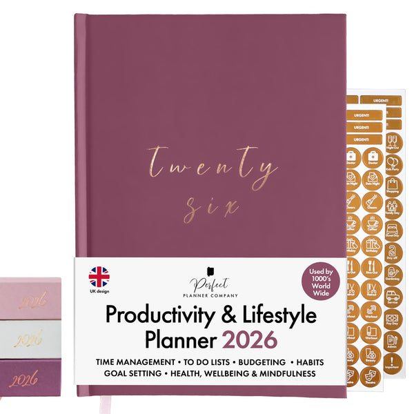 2026 Productivity & Lifestyle Planner - Mauve - SOLD OUT image 0
