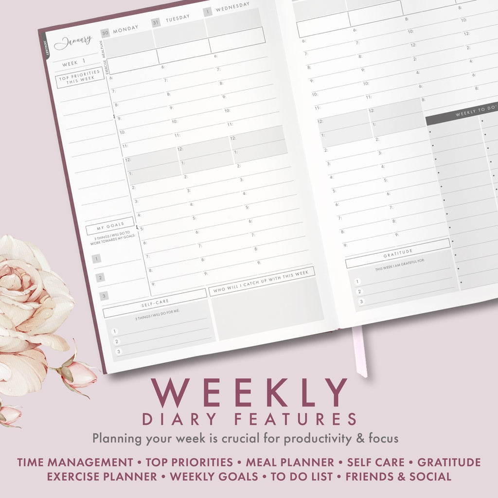 2026 Productivity & Lifestyle Planner - Mauve - SOLD OUT image 7
