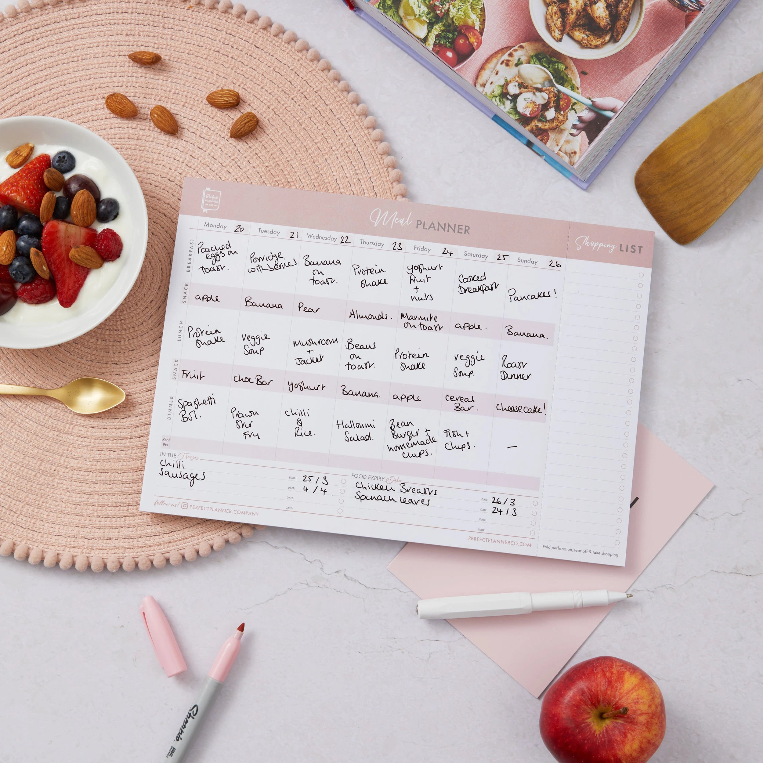Meal Planner Magnetic Pad - Dusky image 2