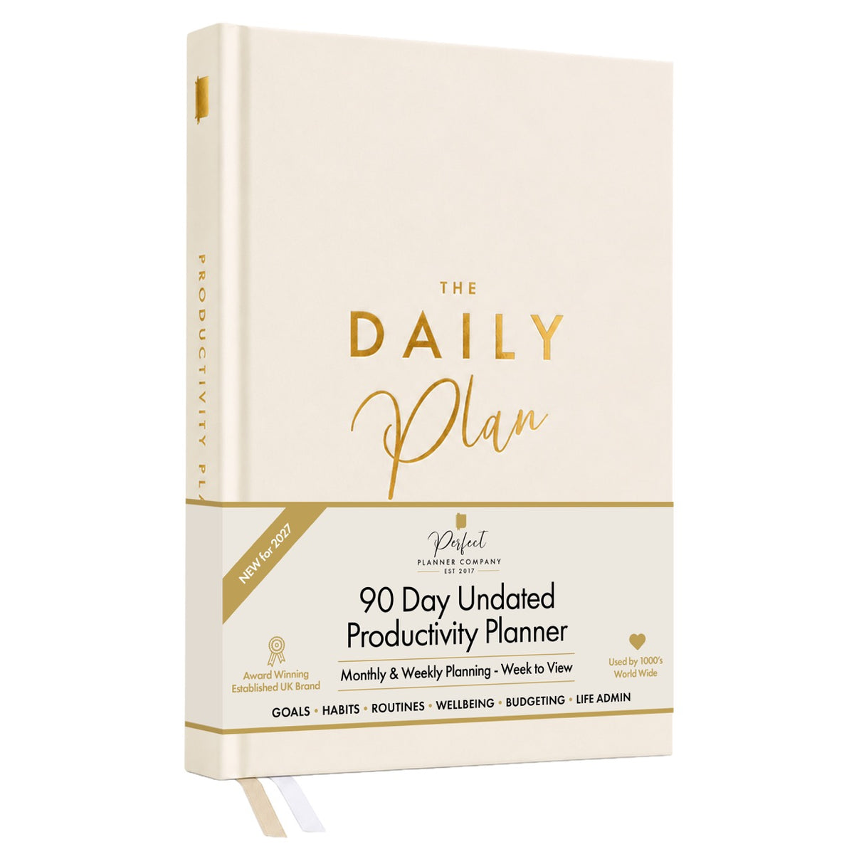 90 Day Productivity Planner - Undated - SAND