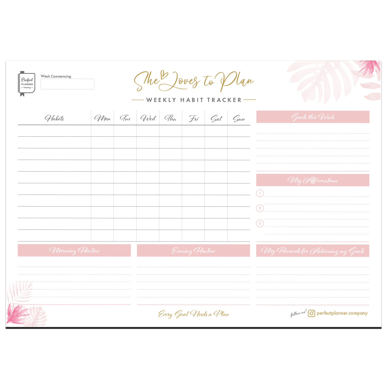 Habit Tracker Desk Pad image 0