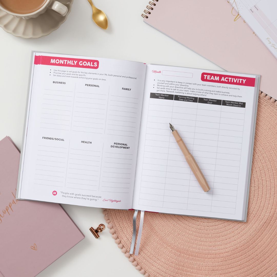 Undated 6 Month Business Planner - Pink image 3