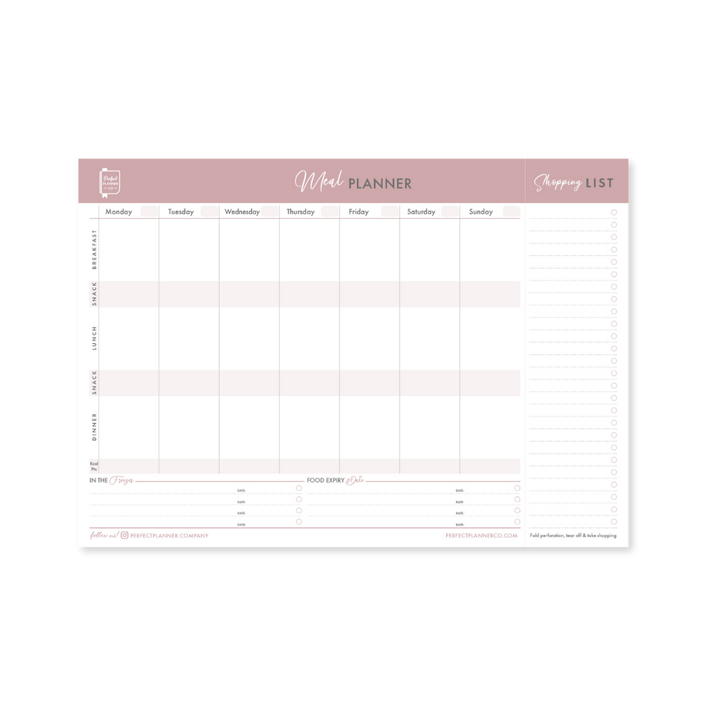 Meal Planner Magnetic Pad - Dusky image 0