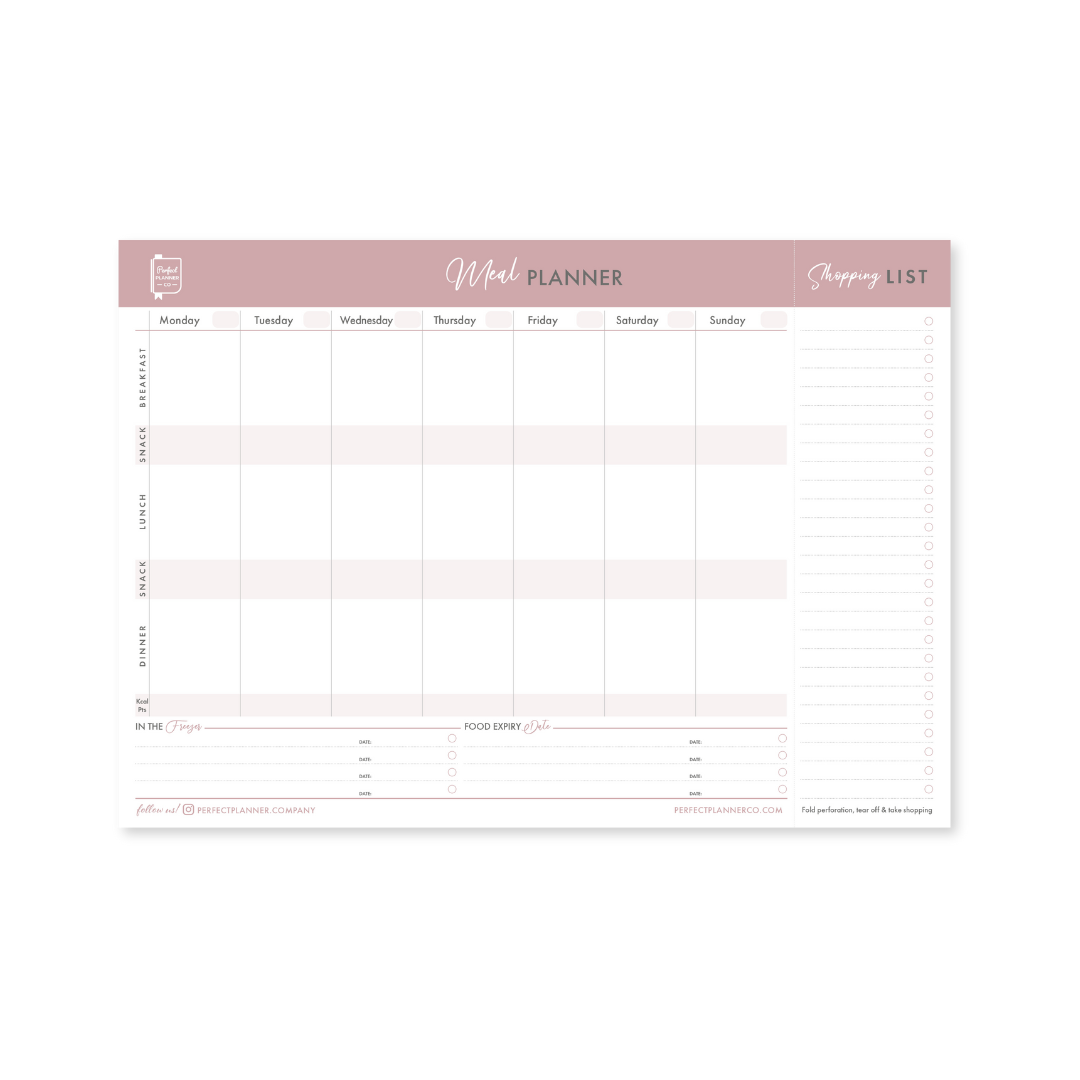 Meal Planner Magnetic Pad - Dusky image 0
