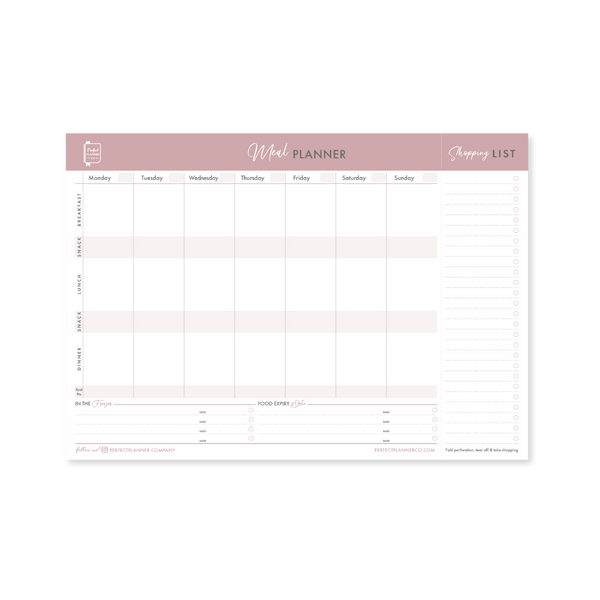 Meal Planner Magnetic Pad - Dusky image 0