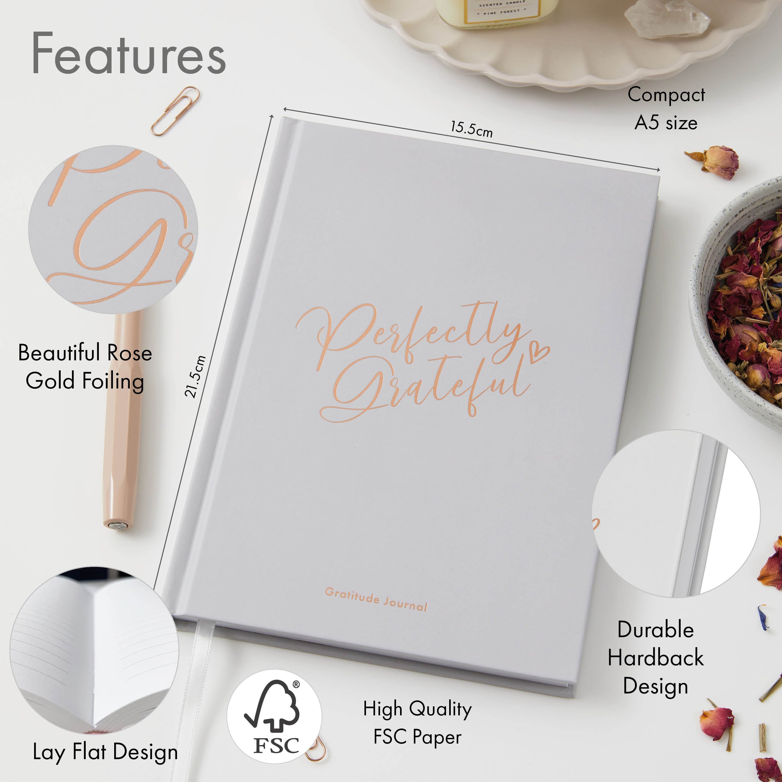 Gratitude Book - Dove Grey image 1