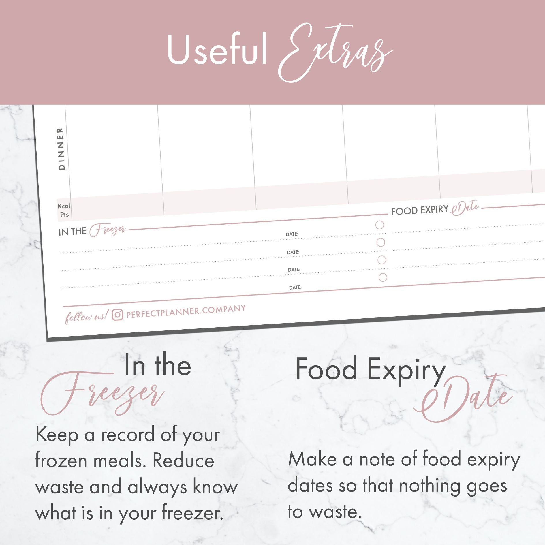 Meal Planner Magnetic Pad - Dusky image 4