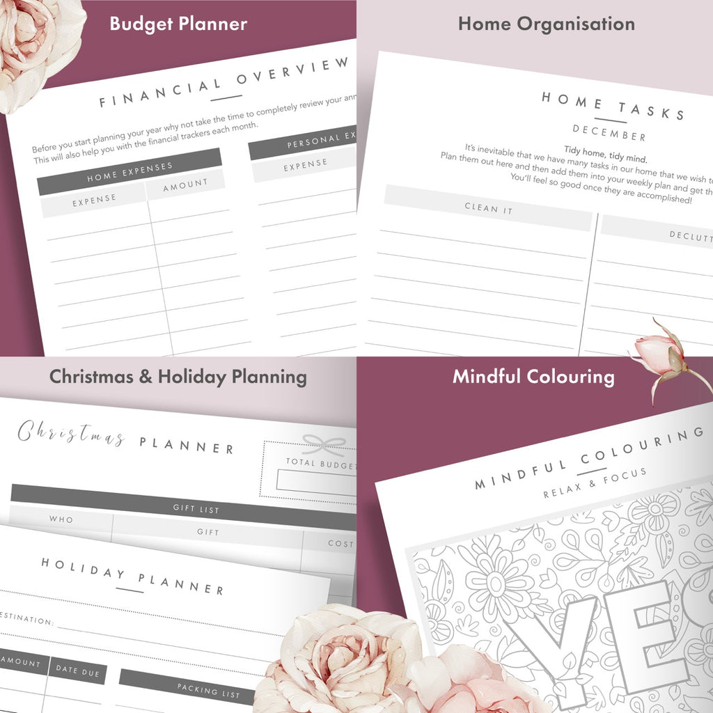 2026 Productivity & Lifestyle Planner - Mauve - SOLD OUT image 8