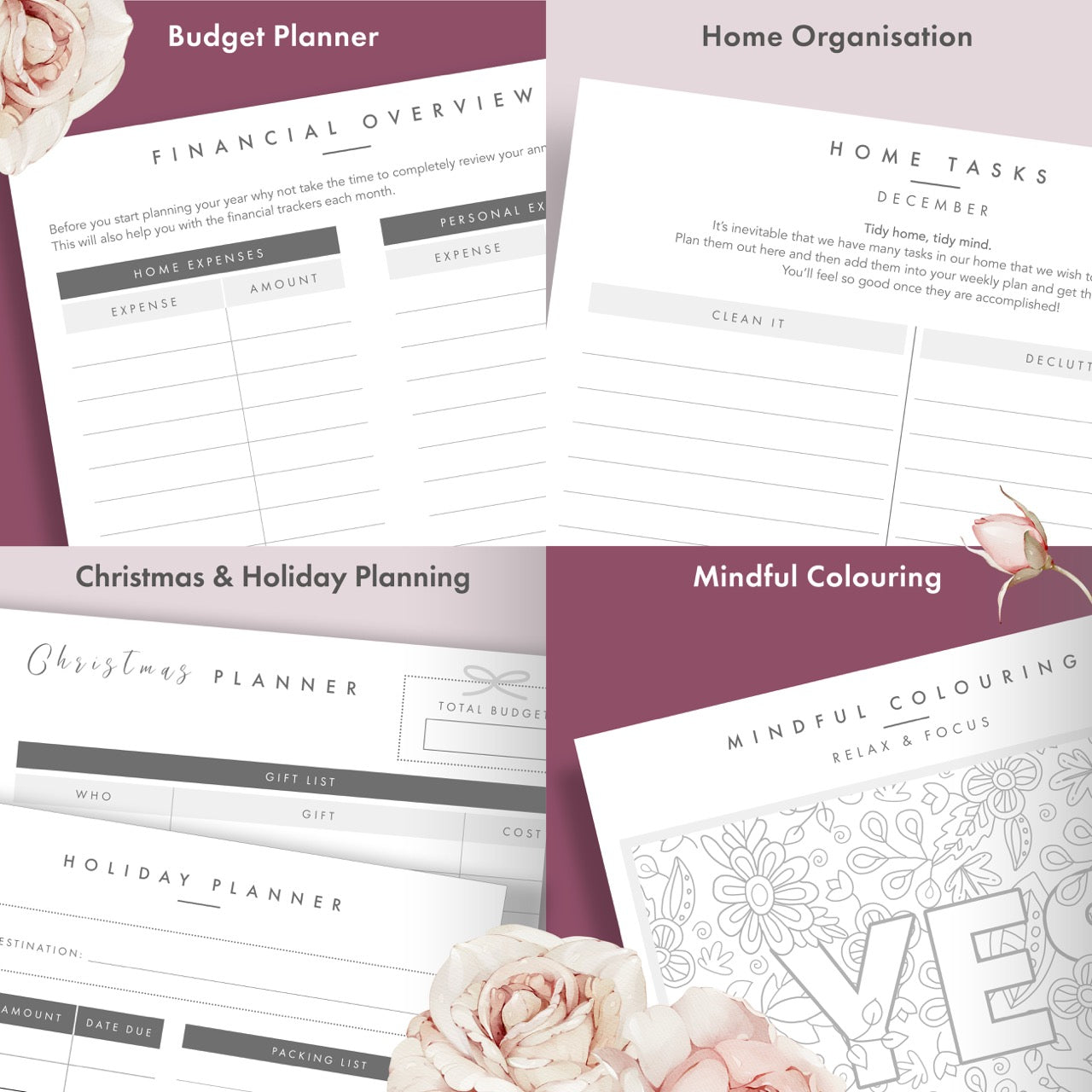 2026 Productivity & Lifestyle Planner - Mauve - SOLD OUT image 8