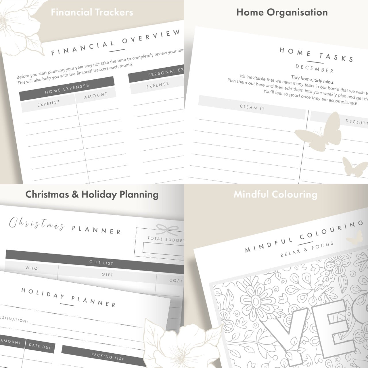 2026 Productivity & Lifestyle Planner - Stone image 8