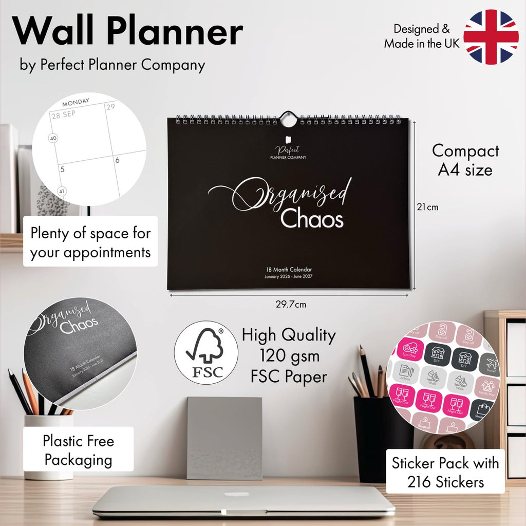 Wall Calendar 2026-2027 - Organised Chaos image 2